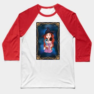 Redhead aquarius witch Baseball T-Shirt